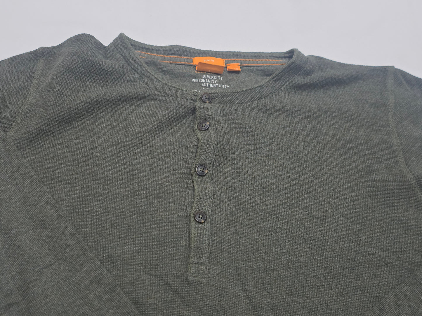 Playera Manga Larga Hugo Boss Grande L Verde