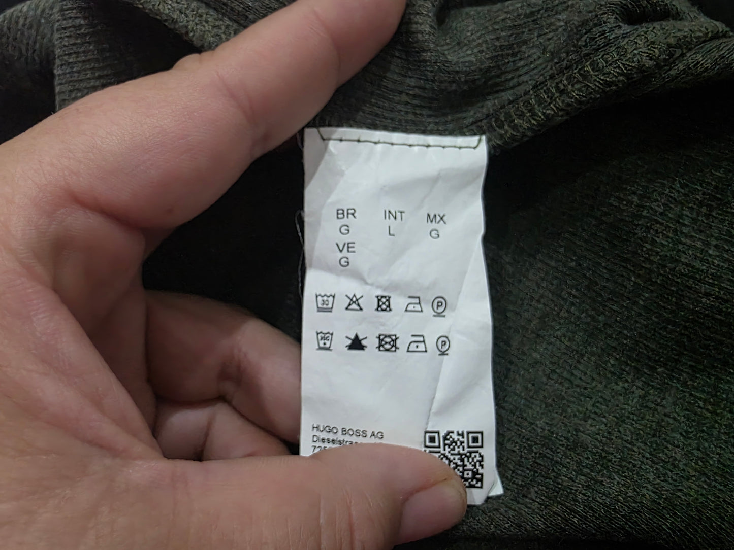 Playera Manga Larga Hugo Boss Grande L Verde
