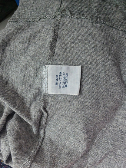 Playera Ralph Lauren Grande L Gris Manga Larga Pony Azul