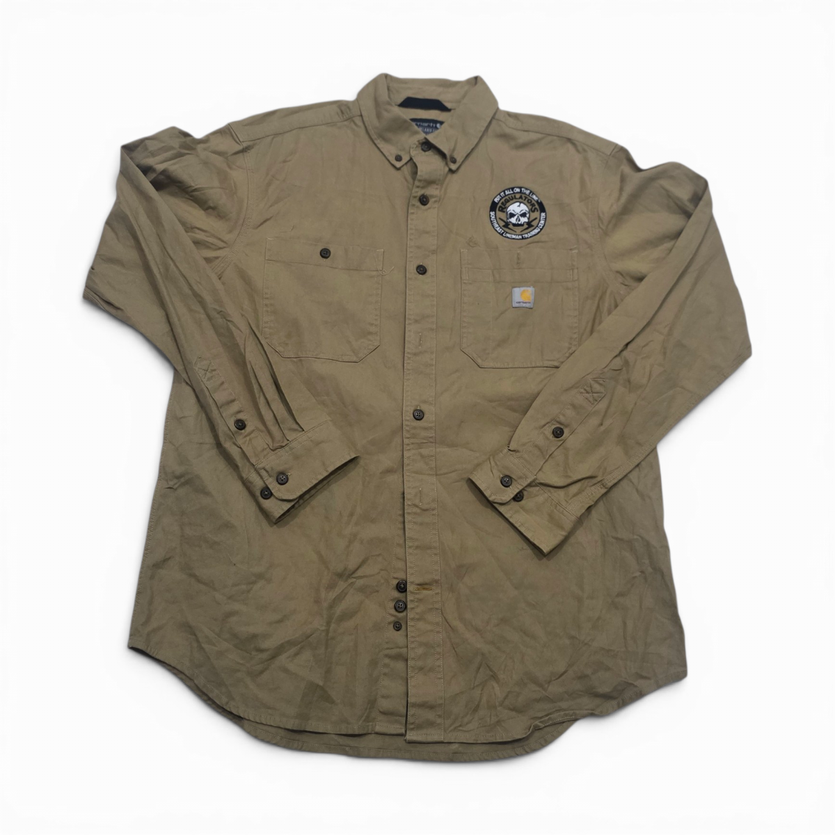 Camisa Relaxed Fit Carhartt Grande L Cafe