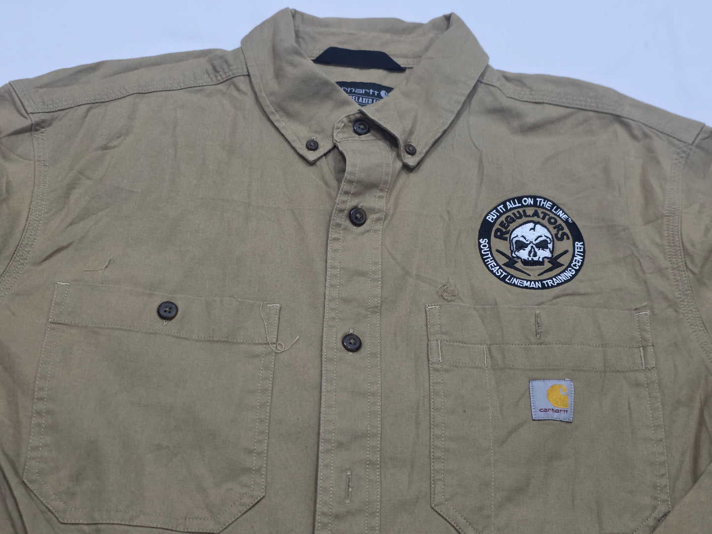 Camisa Relaxed Fit Carhartt Grande L Cafe
