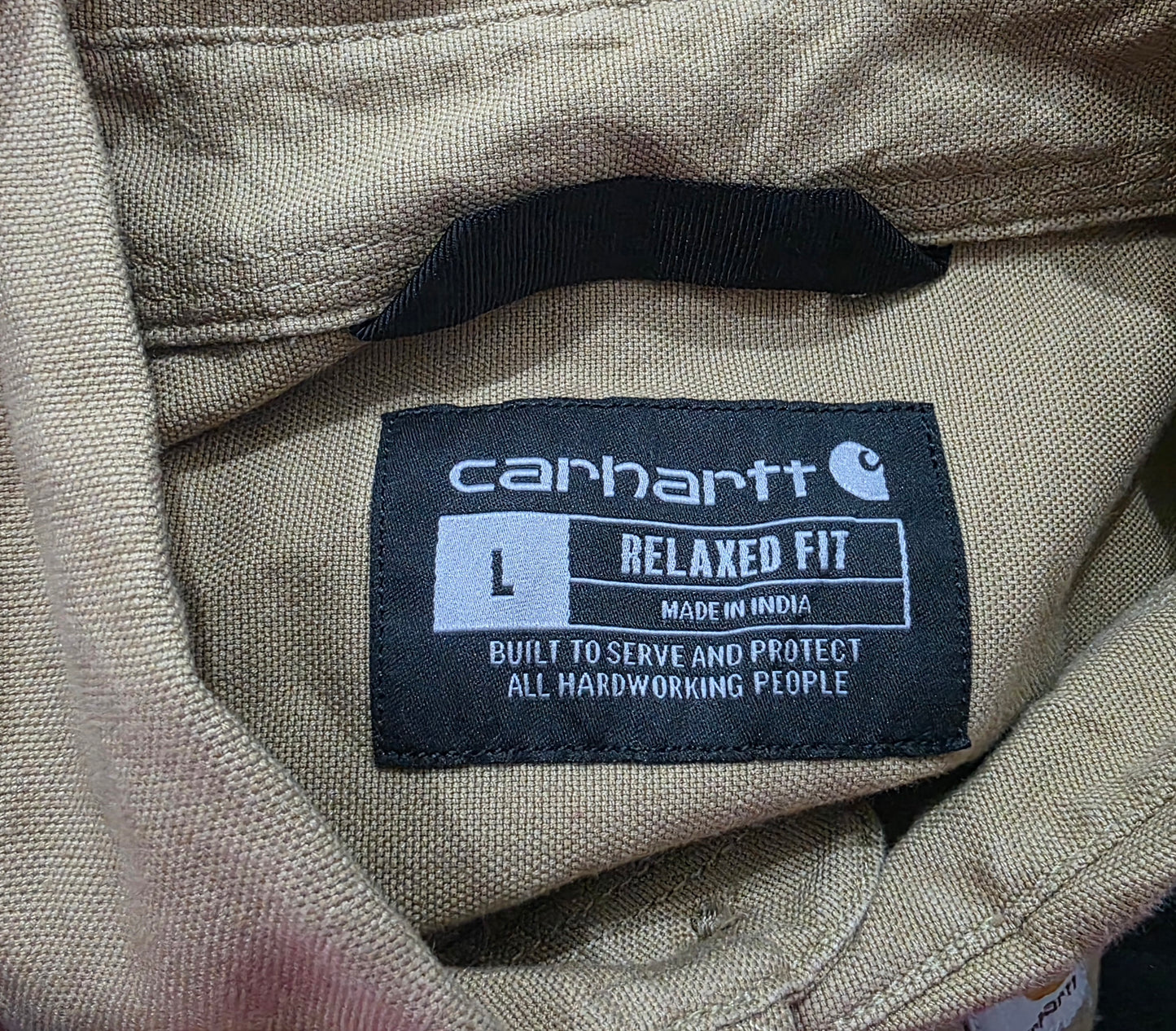 Camisa Relaxed Fit Carhartt Grande L Cafe