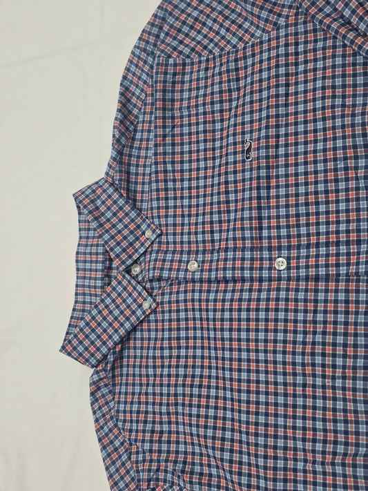 Camisa Vineyard Vines Grandecuadro Azul Claro,marino Ycora