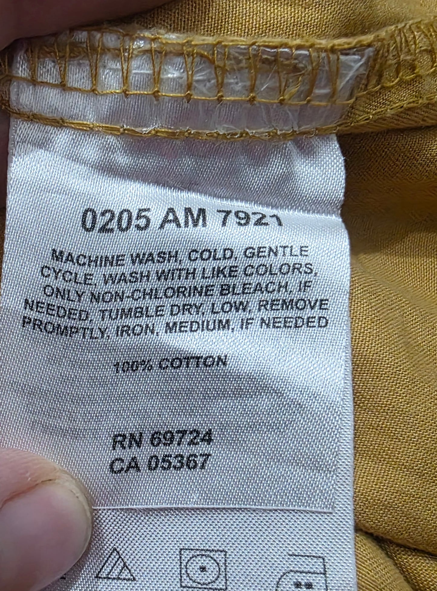 Camisa Columbia Grande L Mostaza