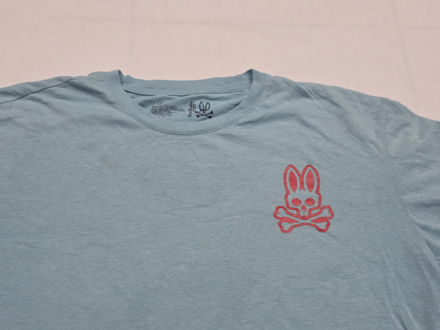 Playera Psycho Bunny Grande L Azul Claro