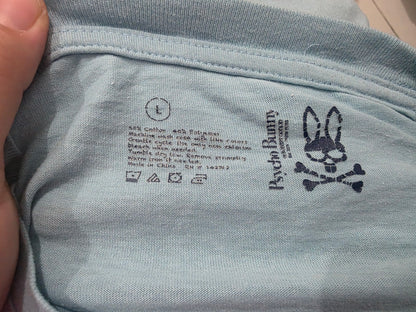 Playera Psycho Bunny Grande L Azul Claro