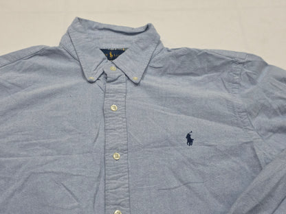 Camisa Classicfit Ralph Lauren Grandel Azul Claro Pony Azul