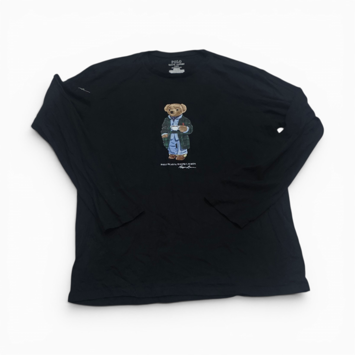 Playera Manga Larga Ralph Lauren Grande L Negro Polo Bear