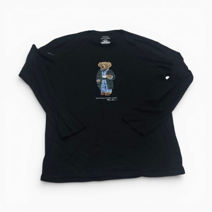 Playera Manga Larga Ralph Lauren Grande L Negro Polo Bear