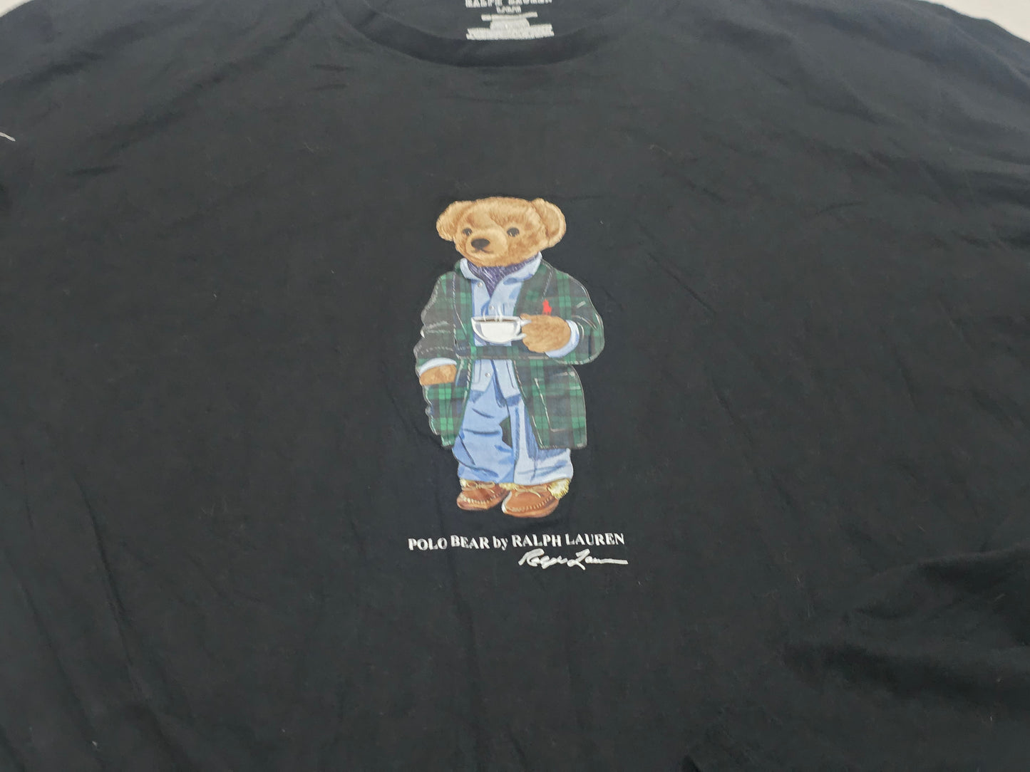 Playera Manga Larga Ralph Lauren Grande L Negro Polo Bear