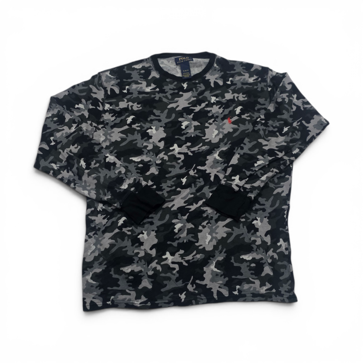 Playera Manga Larga Ralph Lauren Xgrande Xl Negro Camoflaje