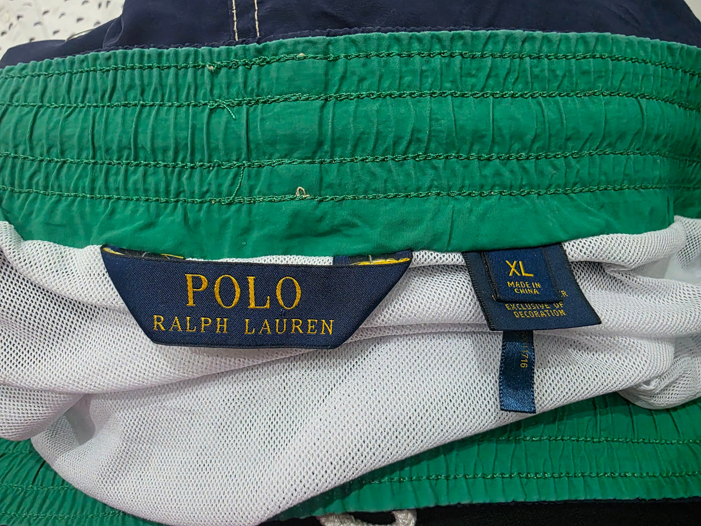 Bermuda Banador Ralph Aluren Xgrande Xl Azul Pony Verde