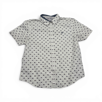 Camisa Manga Corta Penguin Xgrande Xl Blanca Carro