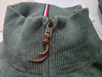 Sueter Cierre Corto Tommy Hilfiger Xgrande Xl Verde