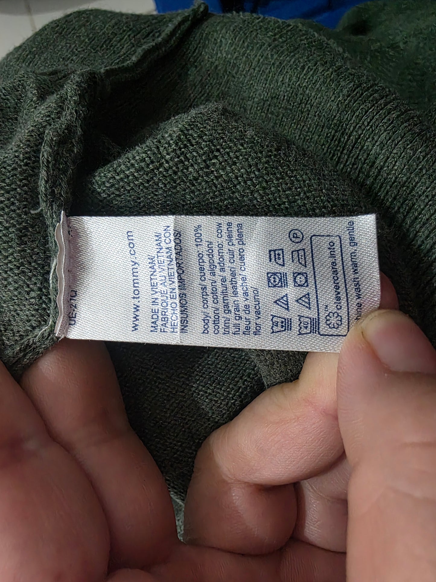 Sueter Cierre Corto Tommy Hilfiger Xgrande Xl Verde