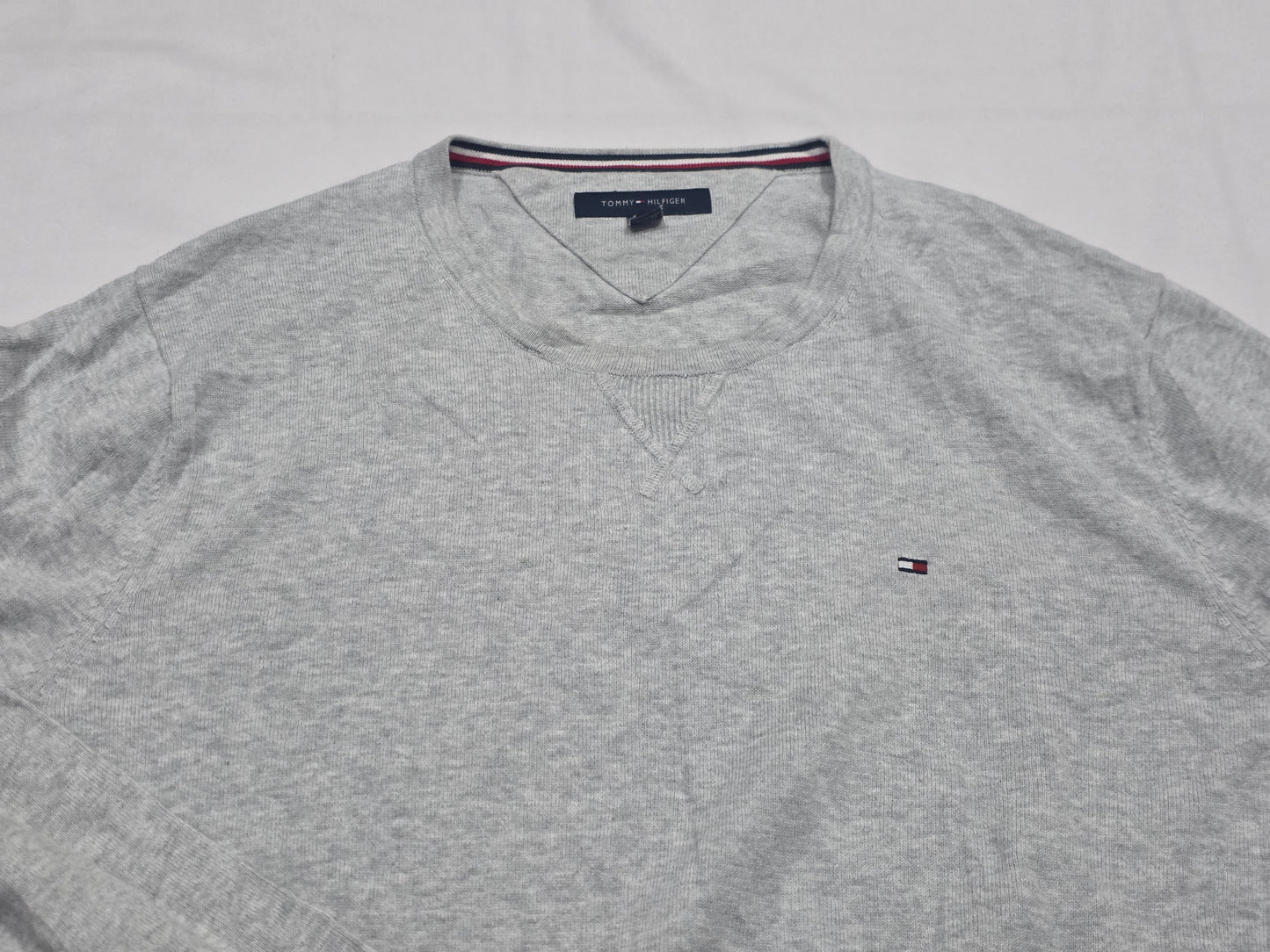 Sueter Cuello Redondo Delgado Tommy Hilfiger Xgrandexl Gris