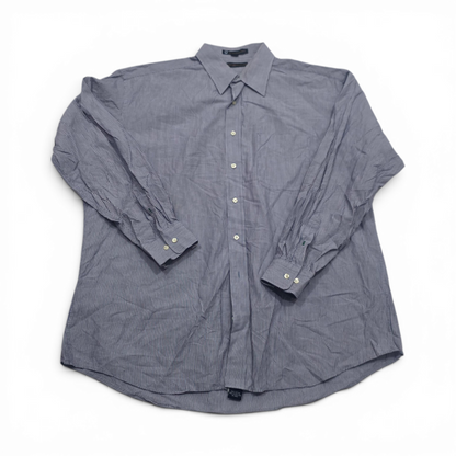 Camisa Tommy Hilfiger Xgrande Xl Lineas Azul Y Blanca