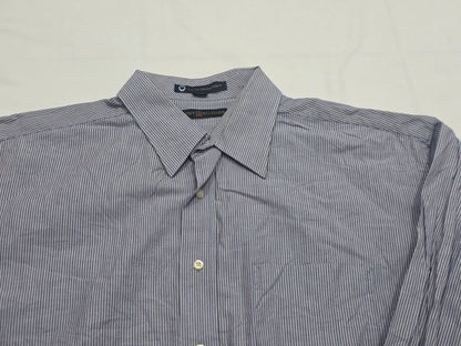 Camisa Tommy Hilfiger Xgrande Xl Lineas Azul Y Blanca