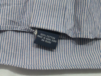 Camisa Tommy Hilfiger Xgrande Xl Lineas Azul Y Blanca