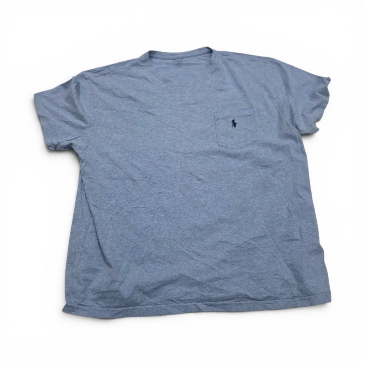 Playera Ralph Lauren Xgrande Xl Azul Claro Pony Azul Bolsa