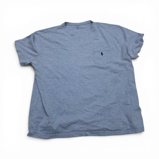 Playera Ralph Lauren Xgrande Xl Azul Claro Pony Azul Bolsa