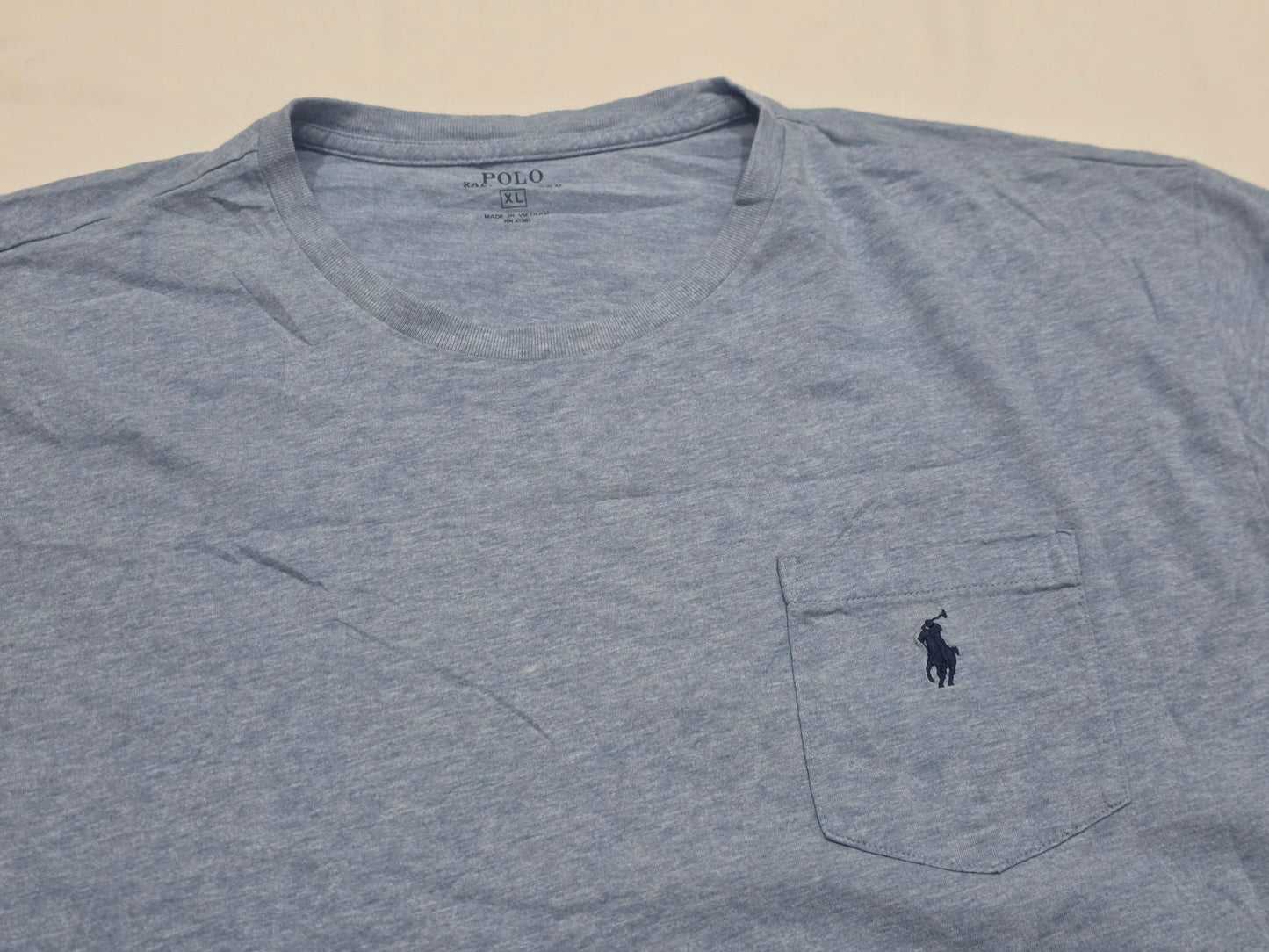 Playera Ralph Lauren Xgrande Xl Azul Claro Pony Azul Bolsa