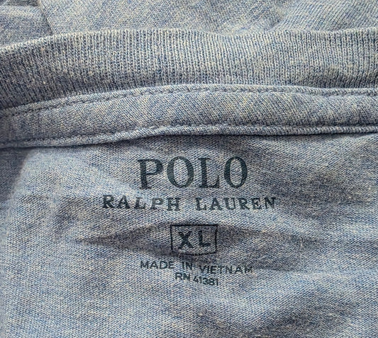 Playera Ralph Lauren Xgrande Xl Azul Claro Pony Azul Bolsa