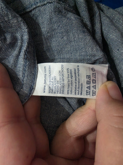 Camisa Manga Corta Tommy Hilfiger Xgrande Xl Azul