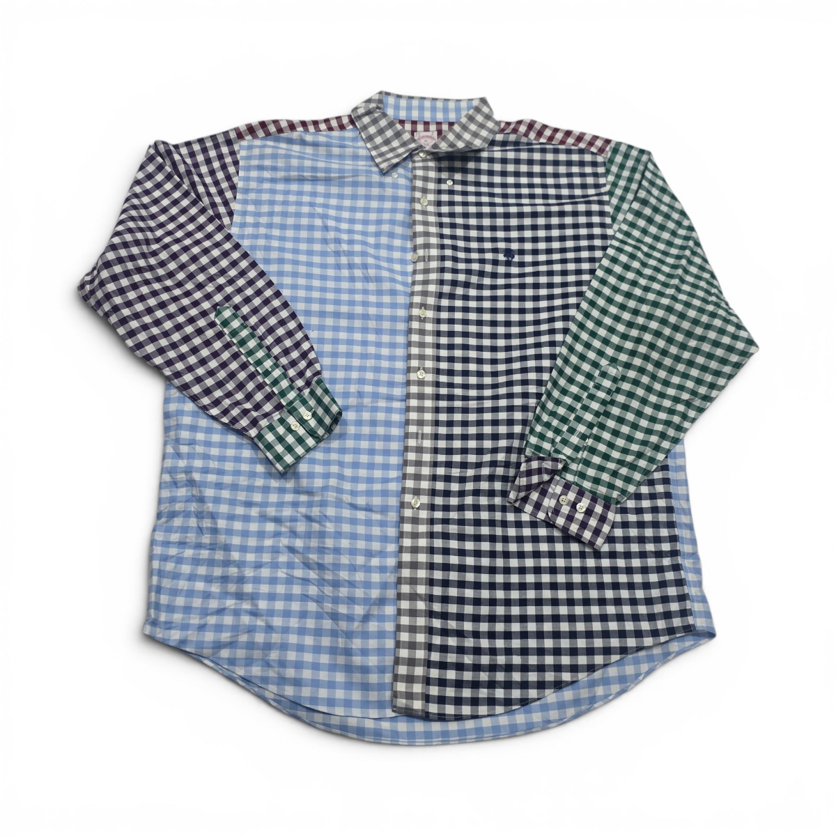 Camisa Brooks Brothers Xgrande Xl Cuadro Azul Colores