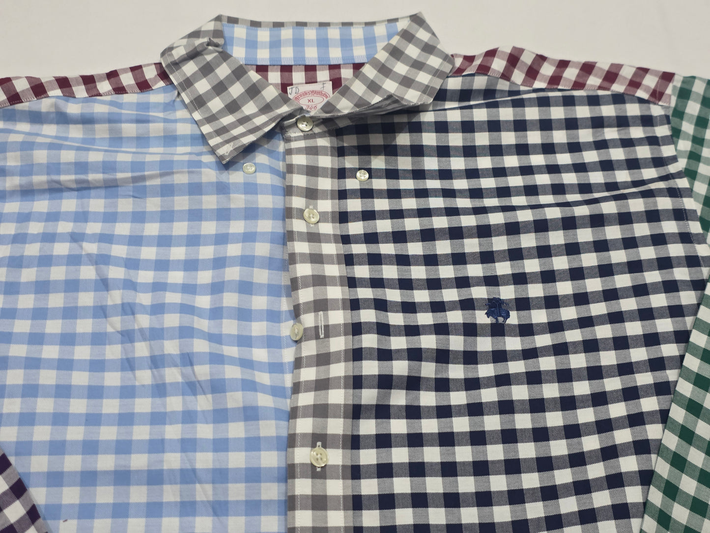 Camisa Brooks Brothers Xgrande Xl Cuadro Azul Colores