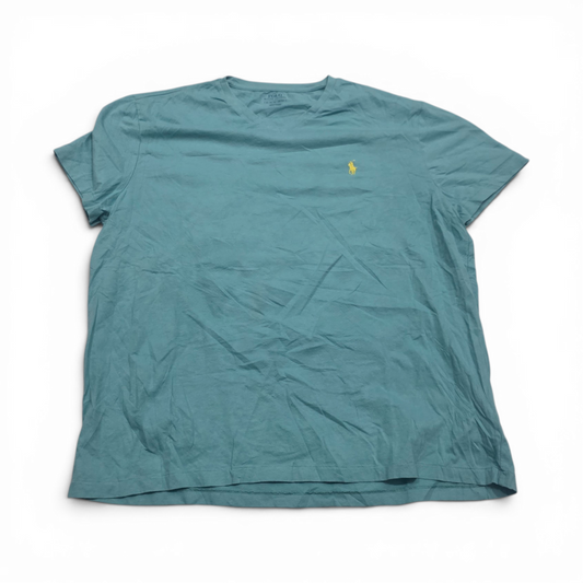 Playera Ralph Lauren Xgrande Xl Turquesa Pony Amarillo