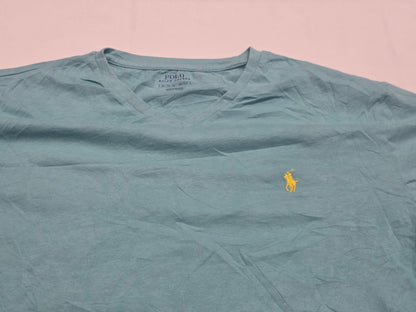 Playera Ralph Lauren Xgrande Xl Turquesa Pony Amarillo