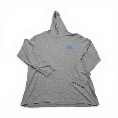 Playera Con Gorro Vineyard Vines Xgrandexl Gris Manga Larga