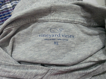 Playera Con Gorro Vineyard Vines Xgrandexl Gris Manga Larga