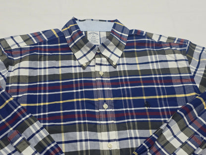 Camisa Brooks Brothers Xgrande Xl Cuadro Azul Verde