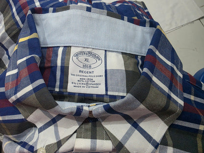 Camisa Brooks Brothers Xgrande Xl Cuadro Azul Verde