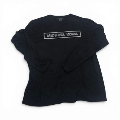 Playera Michael Kors Xgrande Xl Negro Manga Larga