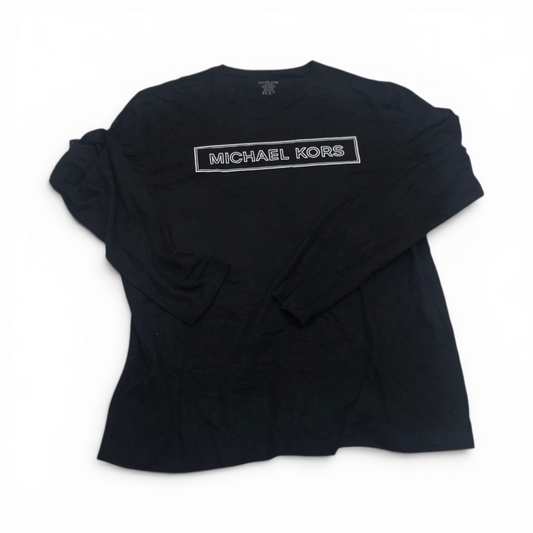 Playera Michael Kors Xgrande Xl Negro Manga Larga