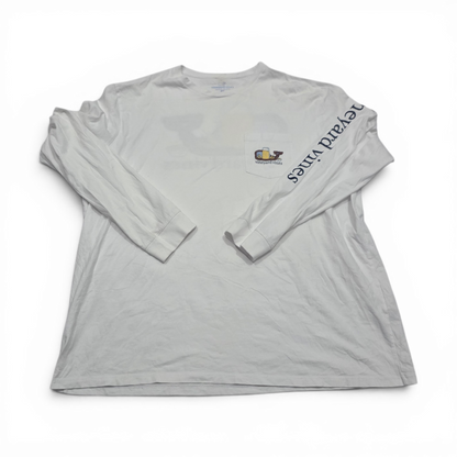 Playera Manga Larga Vineyard Vines Xxl Blanca