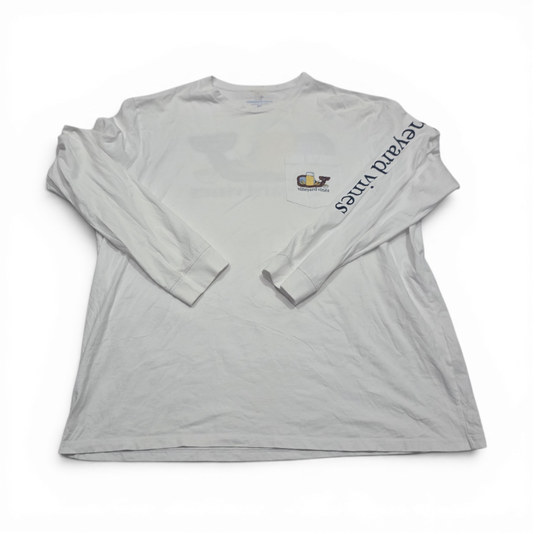 Playera Manga Larga Vineyard Vines Xxl Blanca
