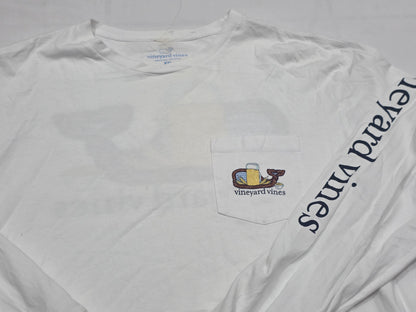 Playera Manga Larga Vineyard Vines Xxl Blanca