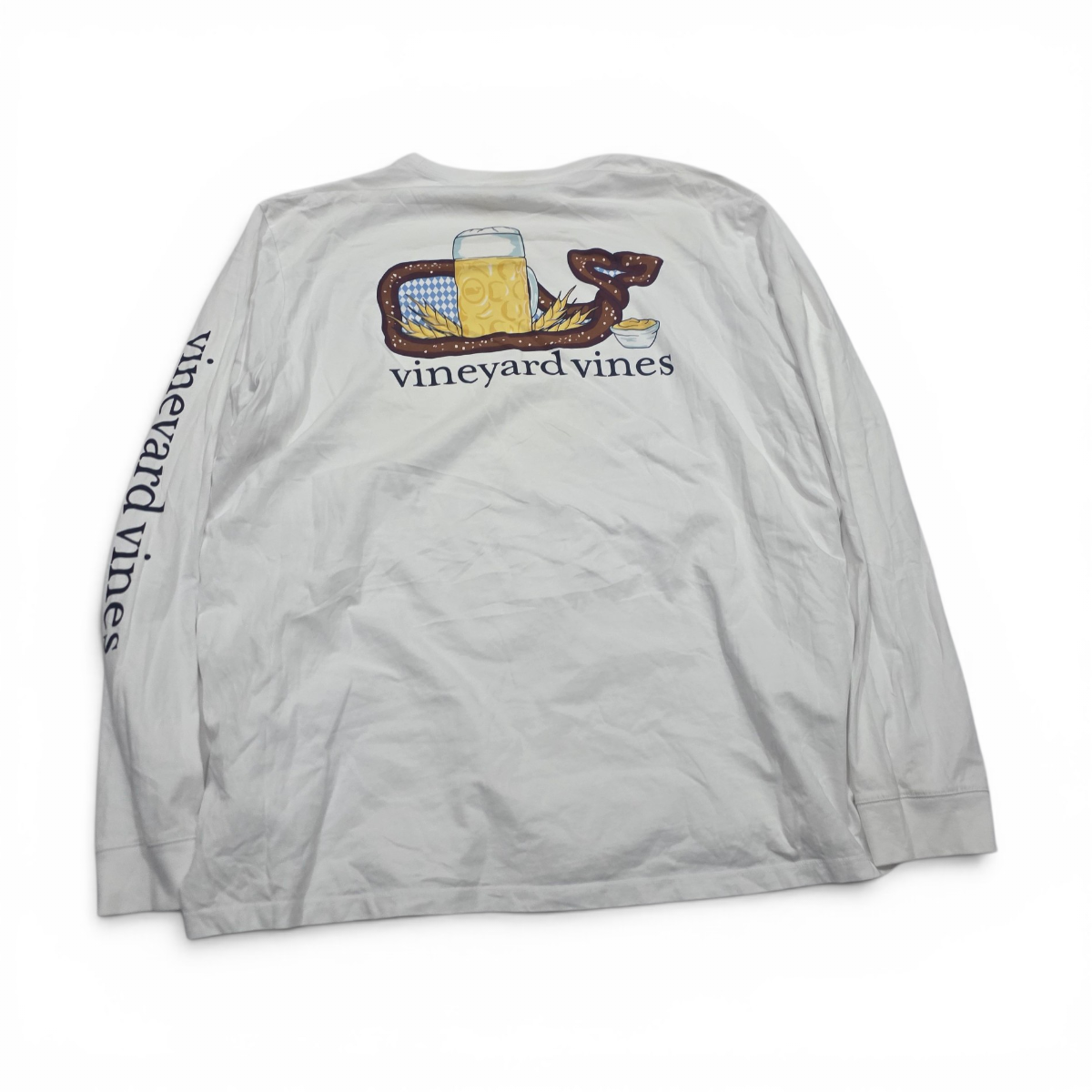 Playera Manga Larga Vineyard Vines Xxl Blanca
