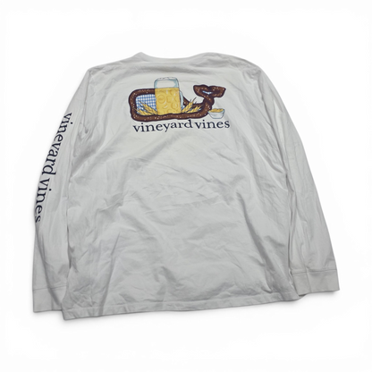 Playera Manga Larga Vineyard Vines Xxl Blanca
