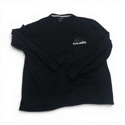 Playera Manga Larga Lacoste Xxl Negro