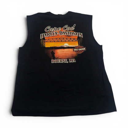 Playera Sin Mangas Harley Dvidson Cape Cod Xxl Negro