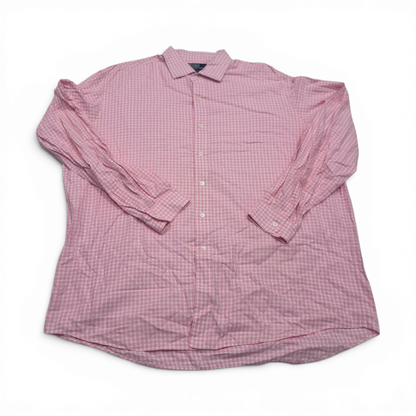 Camisa Ralph Lauren Xxl Cuadro Rosa Y Blanco