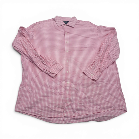 Camisa Ralph Lauren Xxl Cuadro Rosa Y Blanco