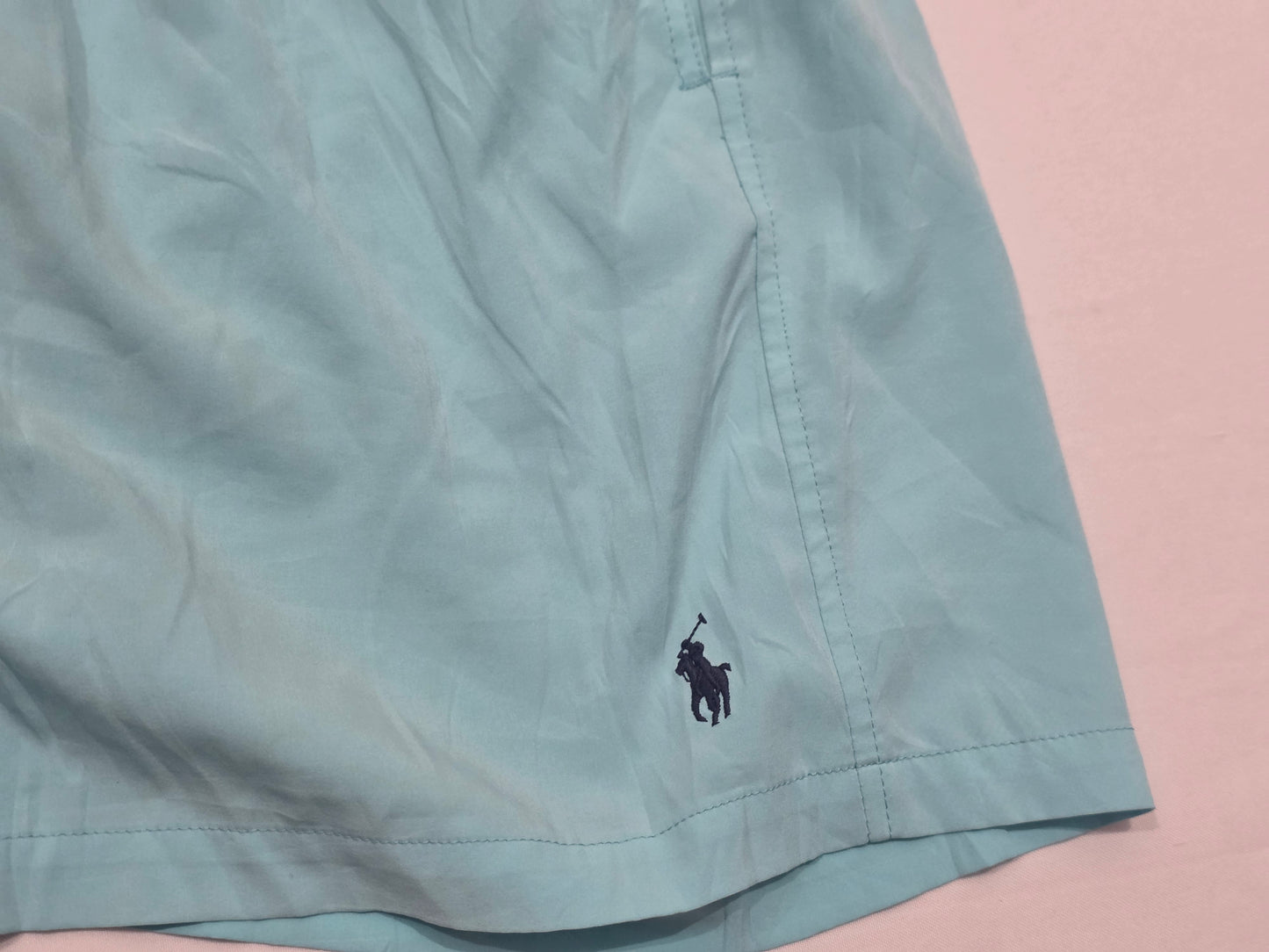 Bermuda Ralph Lauren Xxl Azul Claro Pony Azul Banador Cordon