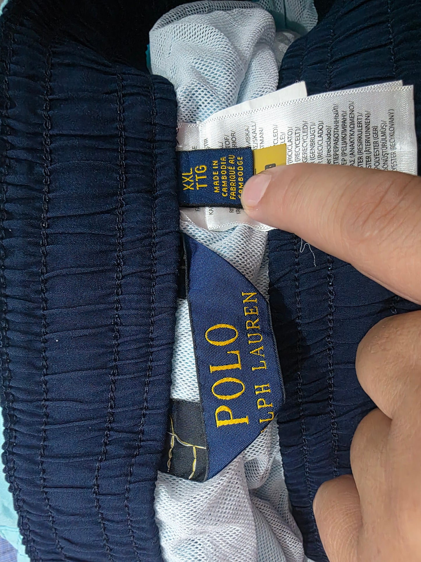 Bermuda Ralph Lauren Xxl Azul Claro Pony Azul Banador Cordon