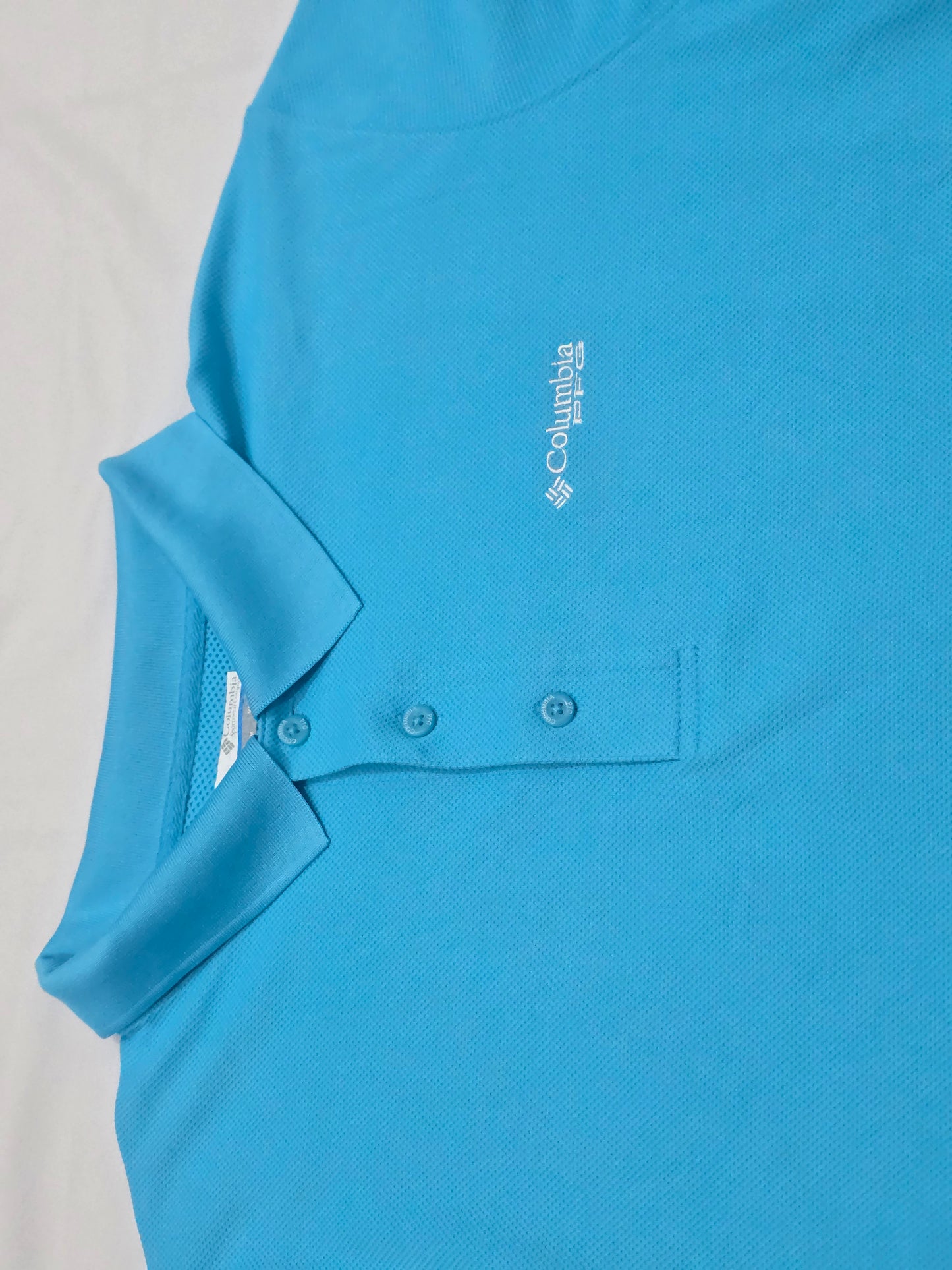 Playera Polo Columbia Xxl Azul Claro